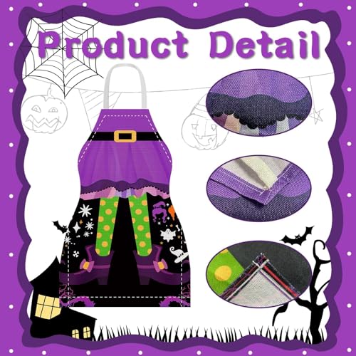 Halloween Apron Witch Leg - 12 Pcs Spooky Kitchen & Party Aprons