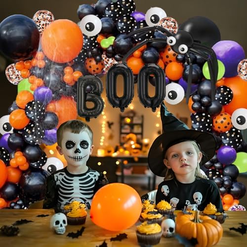 Halloween Balloon Arch Kit Garland - Black Halloween Party Decorations
