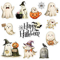 Halloween Ghost Cardboard Cutouts - 36 Pcs Party Decorations with Adhesive for Home Classroom Office - Ghost Variation