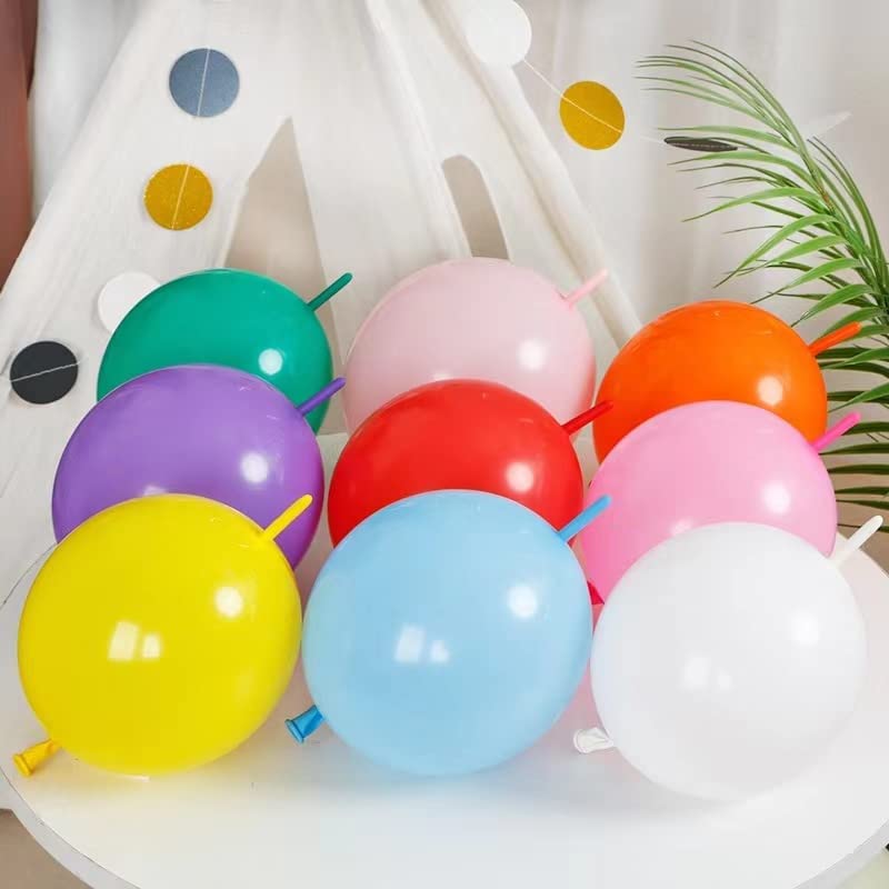 Magenta Linking Balloons Kit - 80 Count 12 Inch Latex Quick Link Balloons