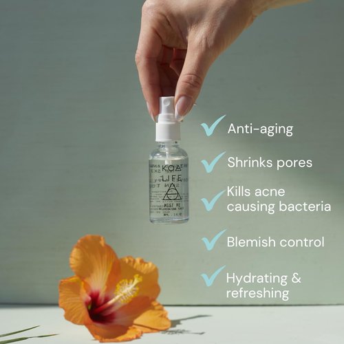Koa Life Mist Me Rejuvenating Toner - Hydrating Anti-Aging Facial Mist with Witch Hazel & Eucalyptus - 1 FL OZ