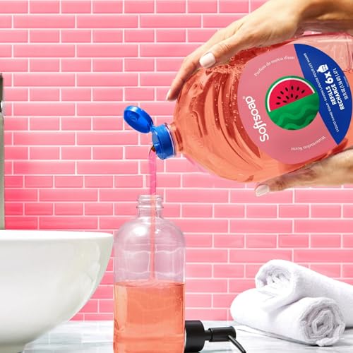 Liquid Hand Soap Refill - Watermelon Scent, 2 x 50 Fl Oz, Seasonal Edition