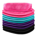 Multi-Color Reusable Makeup Remover Cloths 12 Pack - Soft Microfiber Face Wipes
