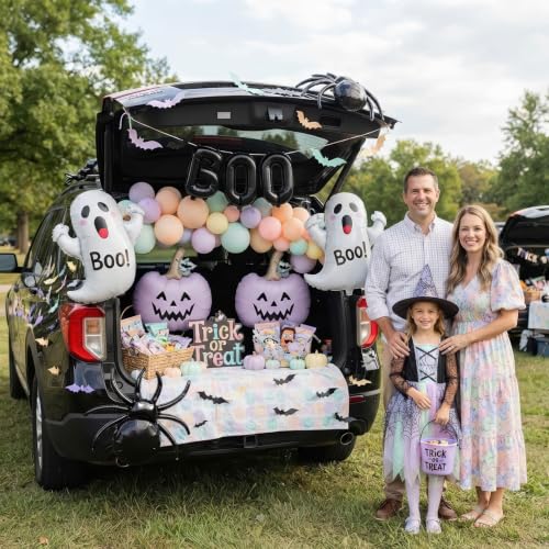 Purple Halloween Party Decorations - Ghost & Pumpkin Balloons Set - Variation: Purple