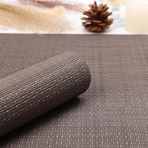 Myir JUN Set of 4 Kitchen Placemats for Dining Table - Large Non-Slip PVC