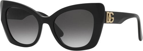Dolce & Gabbana DG 4405 Women’s Sunglasses - Black/Grey Shaded | Stylish 53/20/140 Frame