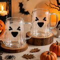 Funny Ghost Halloween Glasses with Handle - 2 Pack Party Drinkware - Variation of THIS listing