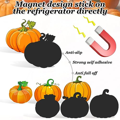 Fall Theme Refrigerator Magnets 13Pcs Pumpkin Decor for Autumn Thanksgiving