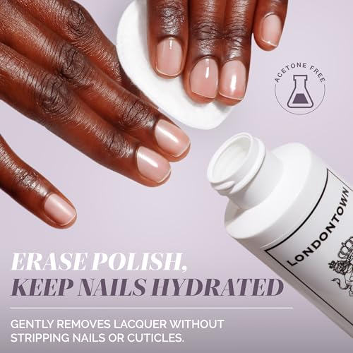 LONDONTOWN Kur Nail Polish Remover Pack of 2 - Strengthening & Hydrating Non-Acetone Formula