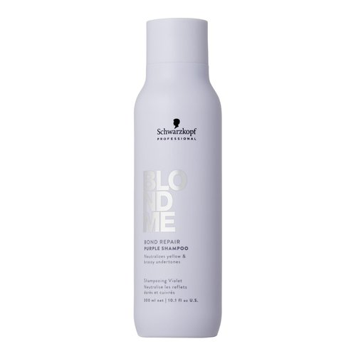 BlondMe Bond Repair Purple Shampoo - Neutralizes Yellow Tones & Strengthens Blonde Hair | Moisturized, Healthy-Looking Finish