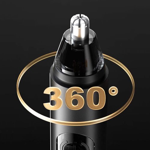 Cqxfsgr Ear and Nose Hair Trimmer Clipper for Men Women, USB Rechargeable Professional Painless Eyebrow & Facial & Ear & Nose Hair Trimmer, LED Display Dual Edge Blades for Easy Cleansing