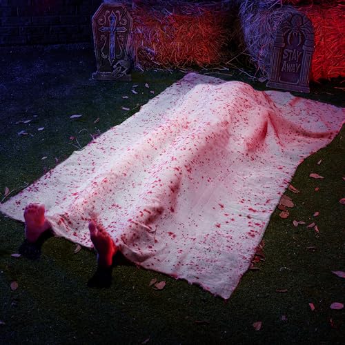 5 Ft Halloween Inflatable Body with Feet for Haunted House Yard Decor