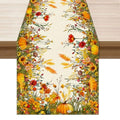 Fall Wild Flowers Pumpkin Table Runner 13x72 Inch for Home Decor - Variation of THIS listing