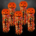 5-Pack Pumpkin Paper Lanterns for Halloween Party Decorations - Fall Festive Decor
