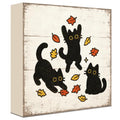Fall Decorations for Home Black Cat Wood Sign - Rustic Fall Decor - FALL58
