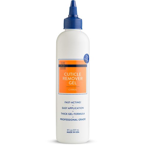 Blue Cross Cuticle Remover Gel - Hydrating Nail Softener for Brittle Cuticles | 8oz Citrus Formula