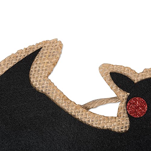 Halloween Bat & Pumpkin Garland - 72-Inch Indoor & Porch Decor - Spooky Fall Decorations