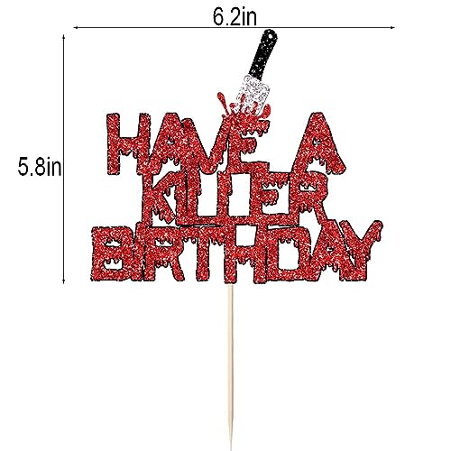 Halloween Killer Cake Toppers Set - Horror Party Decorations for Kids & Adults