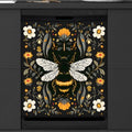 Magnetic Dishwasher Cover Bee Flower Leaf - Reusable Kitchen Magnet Protector B-003