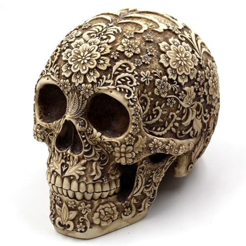 Life Size Plastic Skull Prop for Halloween Haunted House Gothic Decor