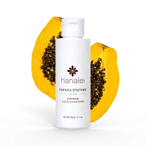 Hanalei Papaya Powder Face Cleanser - Gentle Exfoliating Wash for All Skin Types | Hydrating & Travel-Friendly, 60g