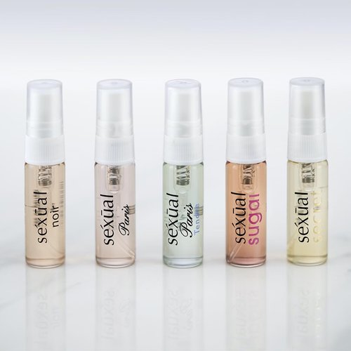 Michel Germain Sexual Discovery Set - Women's Perfume Sampler | 5 Floral & Gourmand Vials (0.07 Fl Oz Each)