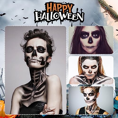 Halloween Face & Body Painting Kit - Special Effects Makeup Set for Clown Zombie Vampire