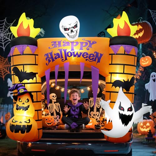5.2FT Halloween Inflatable Archway for Trunk or Treat Car Decorations - Spooky Yard & Entrance Decor