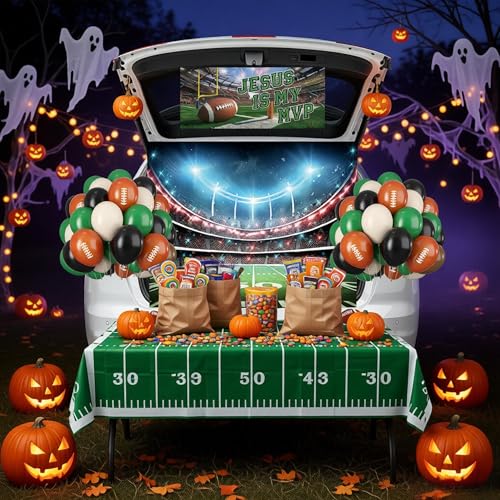 Football Trunk or Treat Car Decorations - Religious Holiday Party Supplies