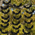 Halloween Hanging Bat Decorations Set - 18pcs, Glow Eyes, Waterproof Indoor & Outdoor Spooky Décor