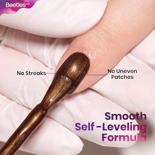 Beetles Pro Dark Brown Gel Polish - Shady Intentions 20ml Nail Art