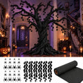 Halloween DIY Black Maple Tree Decoration Set - Spooky Wall Art for Halloween