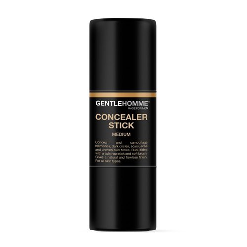 Skiennix Concealer Stick with Brush - Erase Dark Circles & Flaws - Dual-Sided Full Coverage (Medium)
