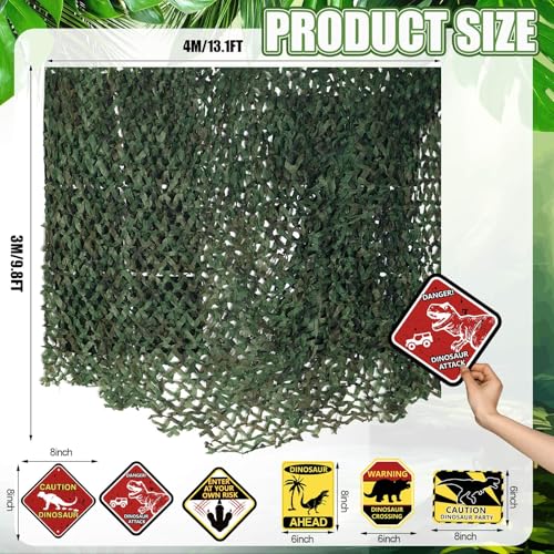 Dinosaur Party Decorations Set - Jungle Dino Birthday Supplies - Variation of THIS listing