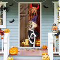 Halloween Dog Door Banner Decor - Trick or Treat Party Backdrop
