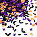 Halloween Confetti Glitter Bats Spider Pumpkin Table Scatter - Purple Spider Pumpkin