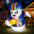 5FT Halloween Inflatable Ghost with Football and LED Lights - Outdoor Yard Decor