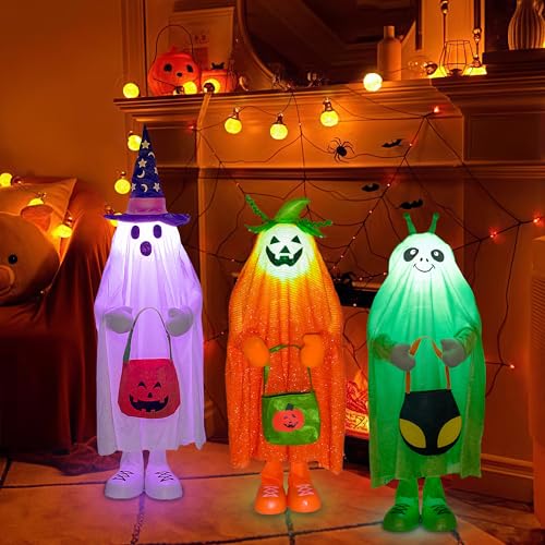 Halloween Alien Décor Light-Up Standing Trick-or-Treat Alien - Variation of Alien