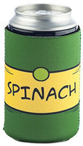 Spinach Collapsible Neoprene Can Cooler - Drink Sleeve for 12oz & 16oz Cans - Funny Guy Mugs