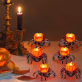12 PCS Spider Halloween LED Tea Lights Candles, Flameless Flickering Fake Candles - Variation of THIS listing