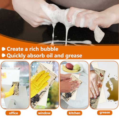 Halloween Vintage Owl Crow Skull Cotton Kitchen Towels - 12 Pcs, Absorbent & Reusable