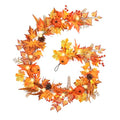 Autumn Maple Leaves Garland with Berry - Fall Decor for Thanksgiving Halloween