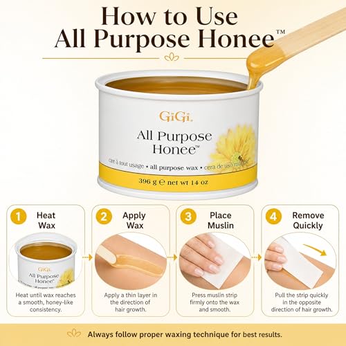 All Purpose Honee Soft Wax for Hair Removal - 14 oz Pack of 2 – Gentle & Effective