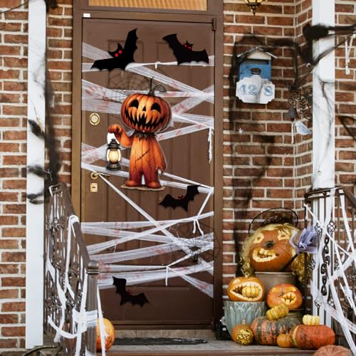 Halloween Hanging Decorations with Cutouts - 3 Pack Large Festive Wall & Door Decor