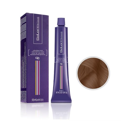 Salermvison Hair Coloring Cream - Copper Brown Blonde #7.74 | 2.3 Ounce for Vibrant Color