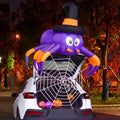 Halloween Inflatable Spider with LED Lights for Car Trunk Decor, 5ft Outdoor Yard Decoration