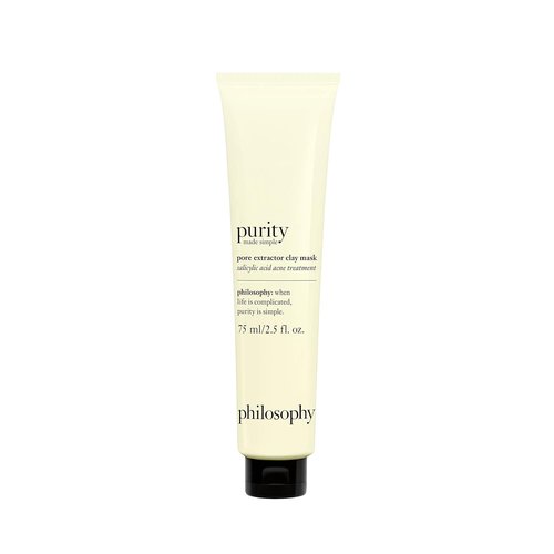 Philosophy Purity Made Simple Pore Extractor Clay Face Mask - Purifying White Kaolin Clay & Salicylic Acid, Reduces Pore Appearance