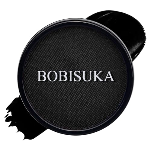 Black Face & Body Paint Kit Water-Based SFX Makeup for Halloween & Cosplay