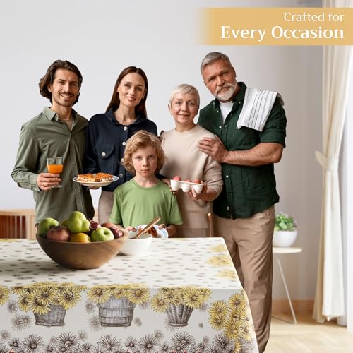 Maison d'Hermine 130 Bagatelle Tablecloth - 60 x 120 Inch Rectangular Cotton