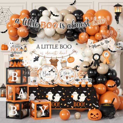 Halloween Baby Shower Decorations Set - Fall Theme Party Supplies for Boys & Girls